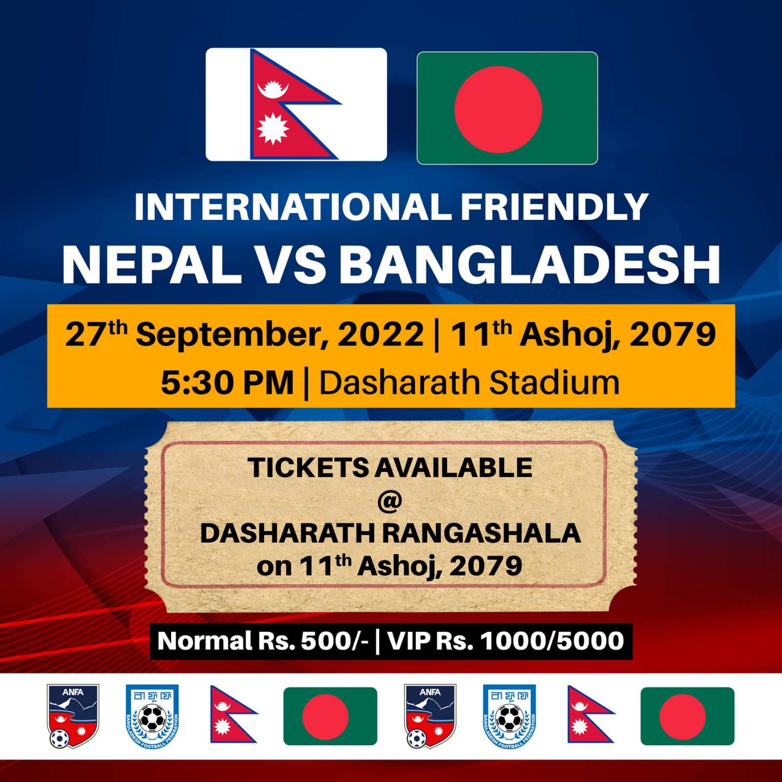 Nepal to face Bangladesh in tomorrow’s match