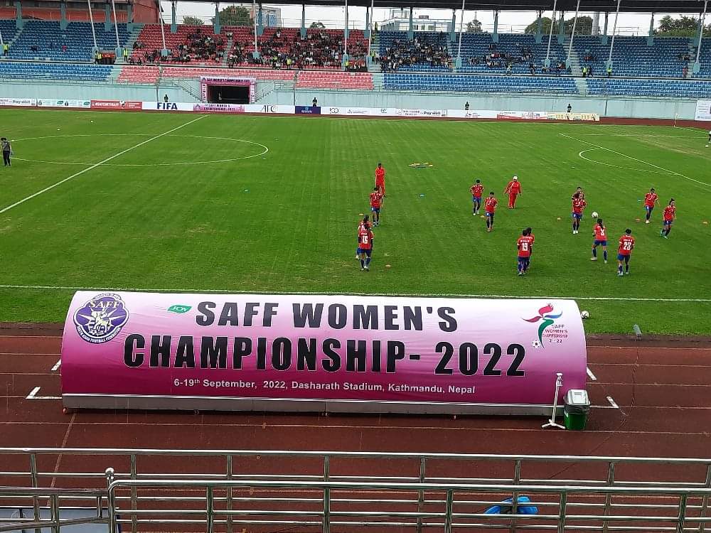 Nepal makes a winning start in Women’s SAFF Championship football