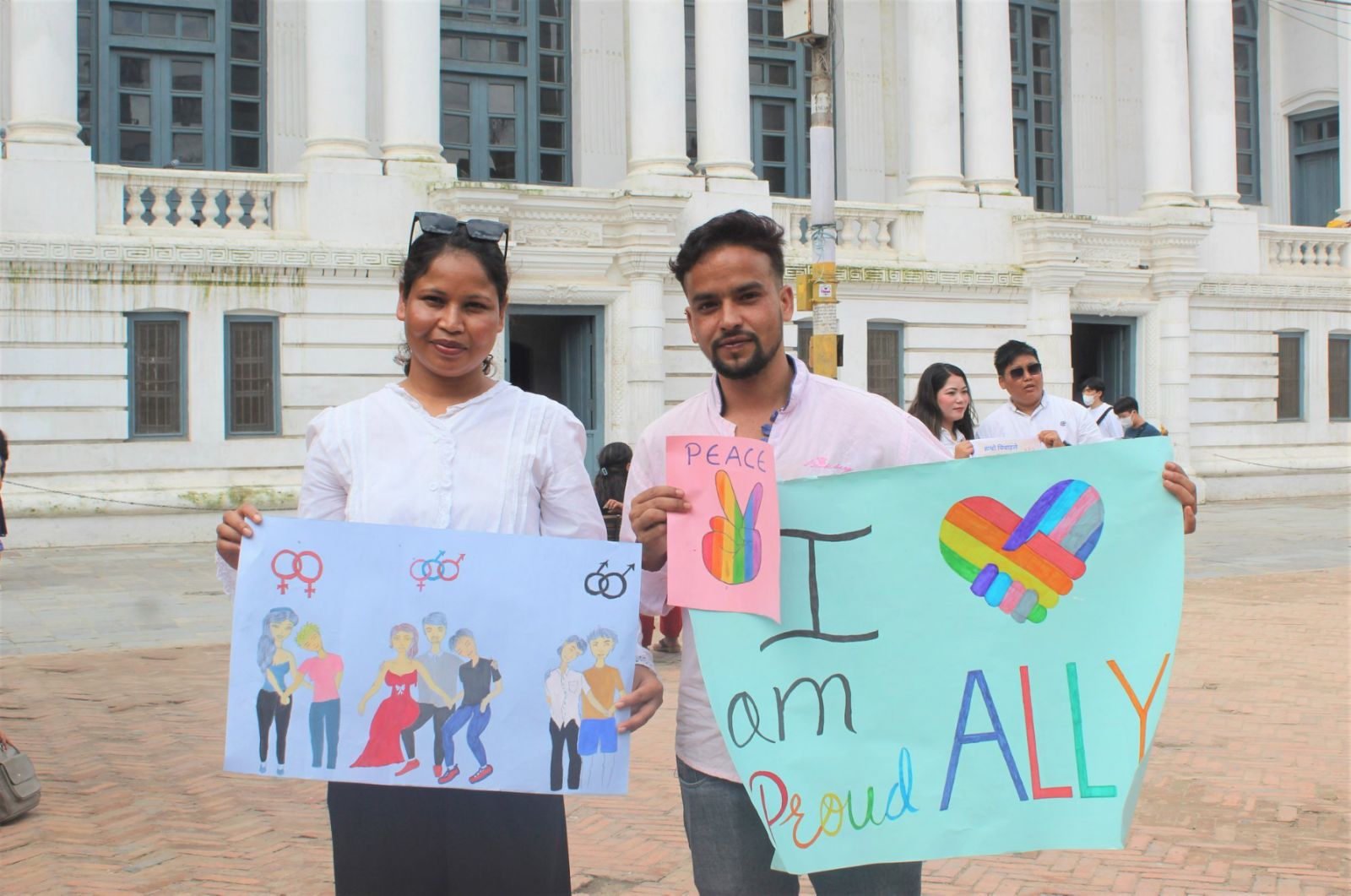 Silent demonstration for LGBTQIA+ community