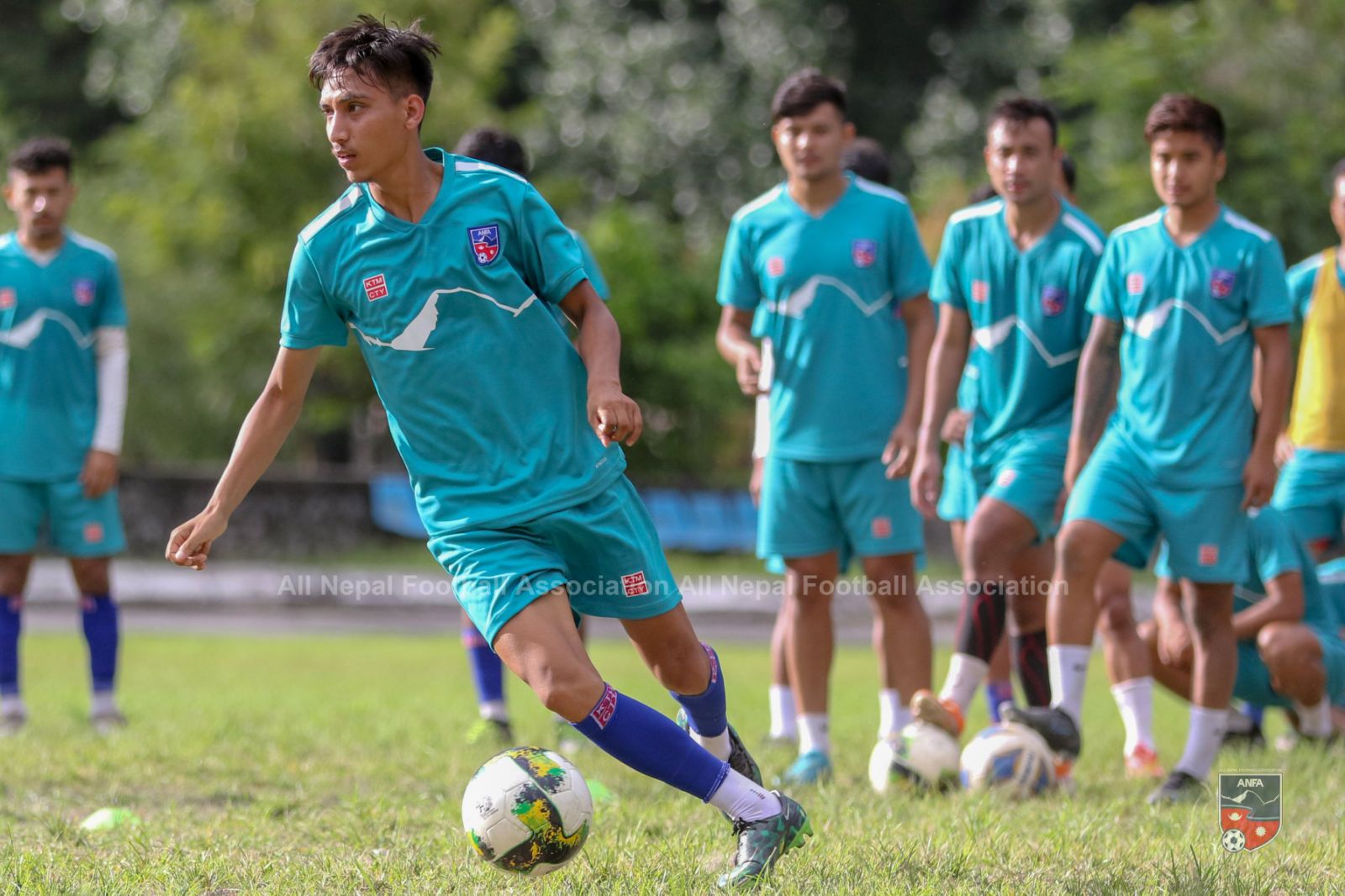 Training for the friendly match between Nepal, Bangladesh