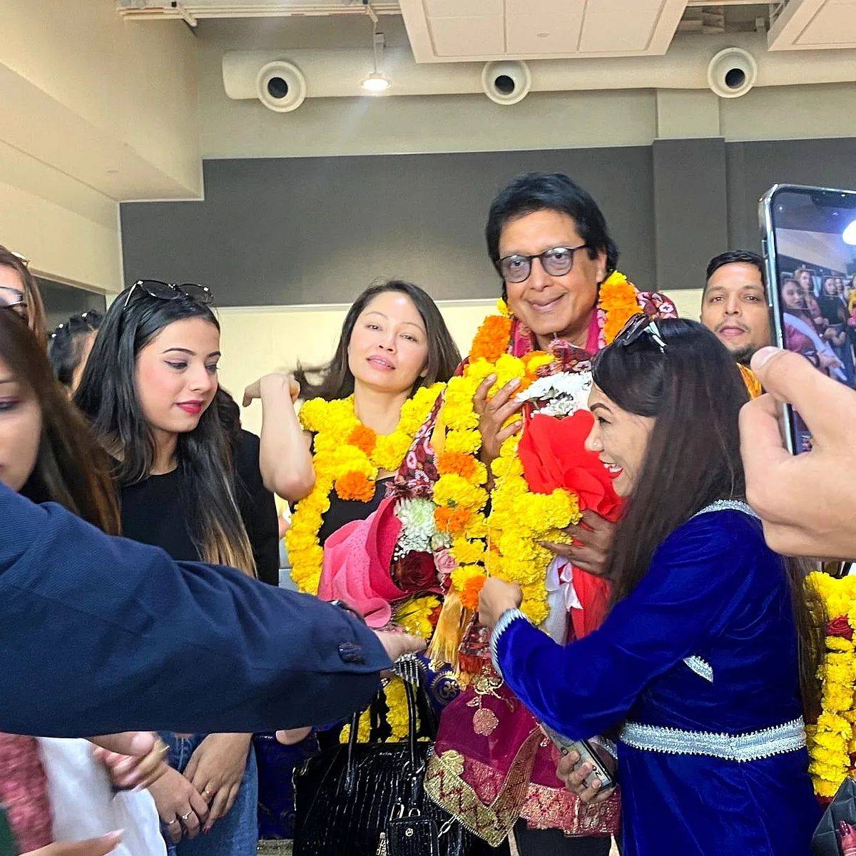 Rajesh Hamal in Dubai