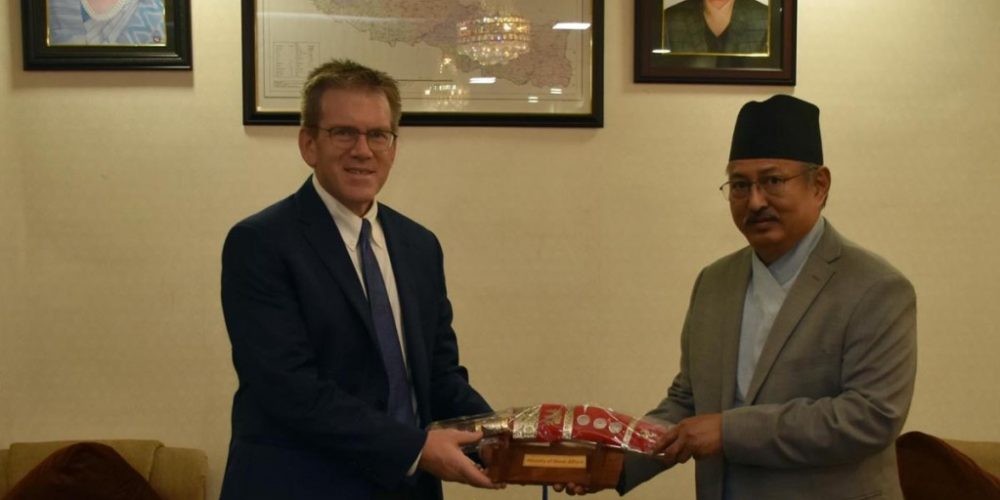 US Ambassador to Nepal courtesy calls on HM Khand