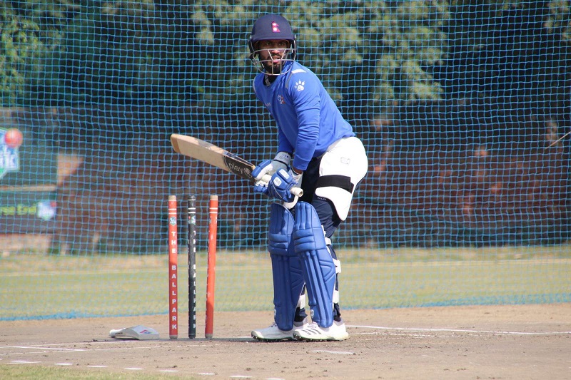 Nepali Cricket Team practice for ICC World Cup League-2