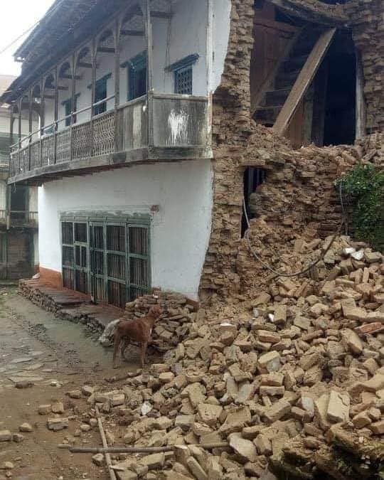 Earthquake with Khotang epicenter damaged some houses