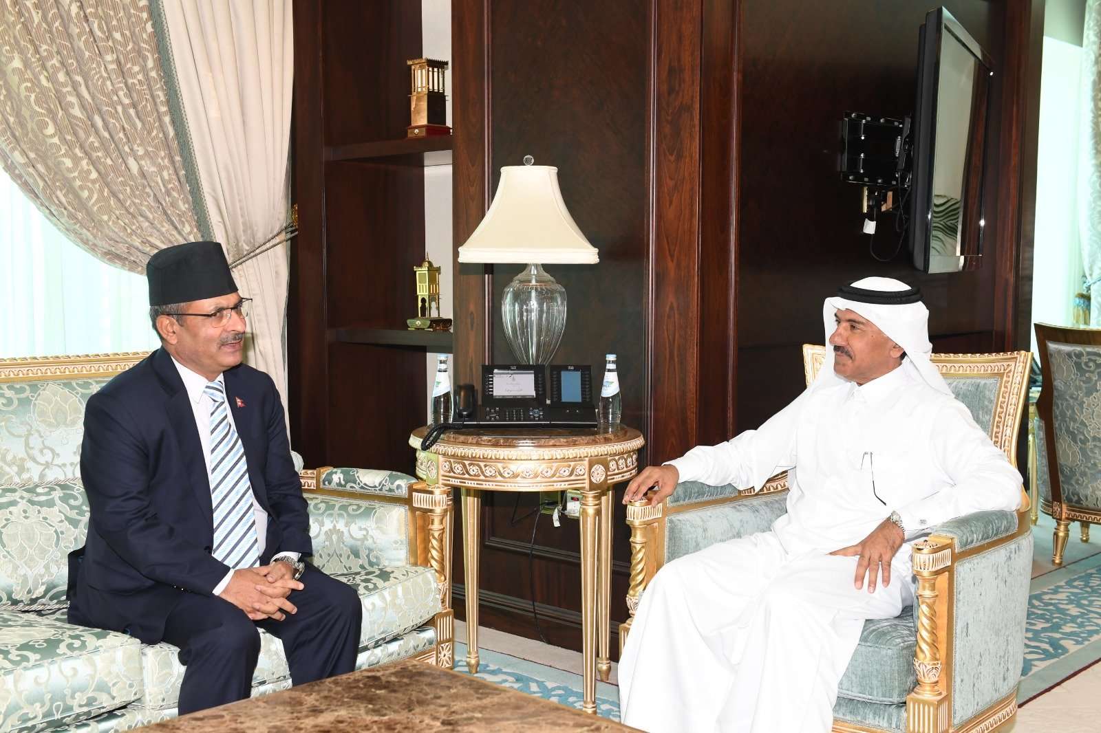 Meeting between Secretary General of Qatar and Nepali Ambassador