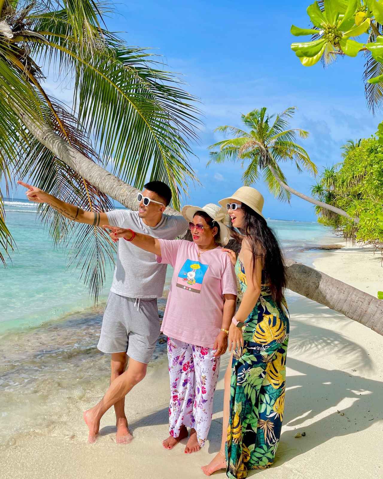 Kiran Chemjong on a vacation in Maldives