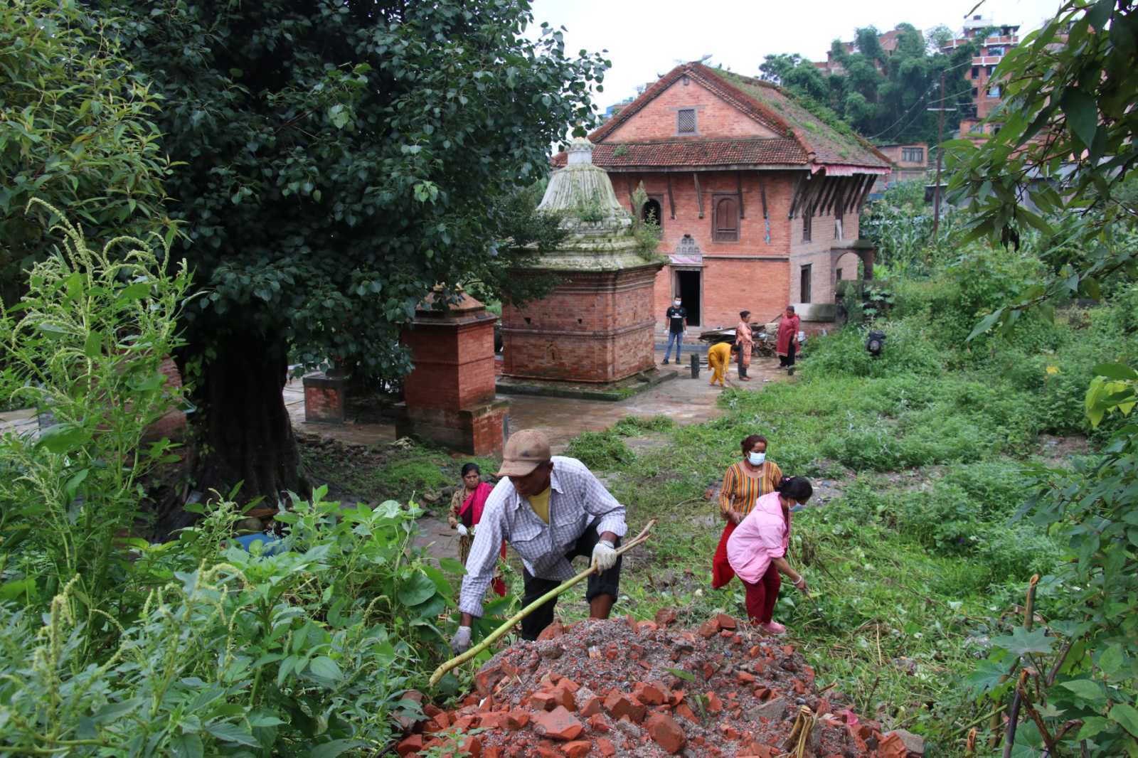 Cleaning program in the Bhaktapur municipality