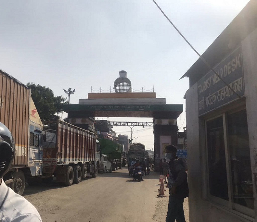 Nepal-India border in Rupandehi being sealed