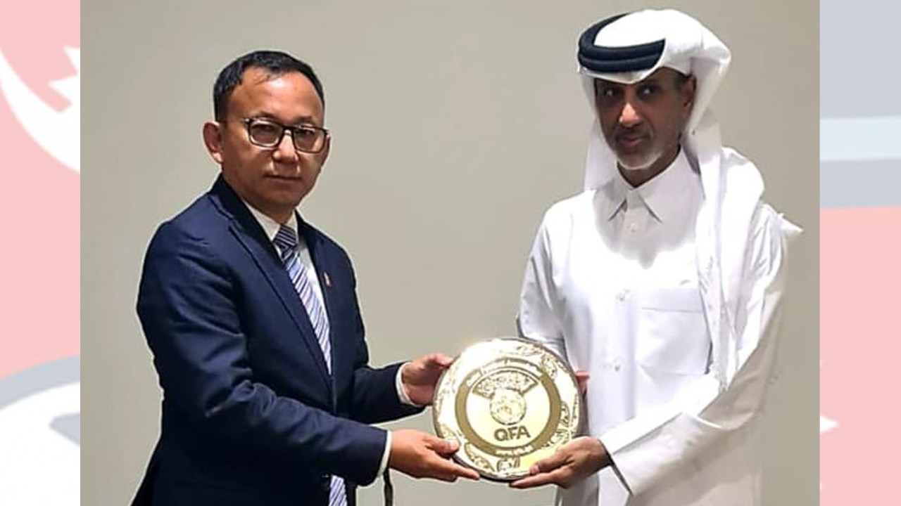 ANFA President on a visit to Qatar