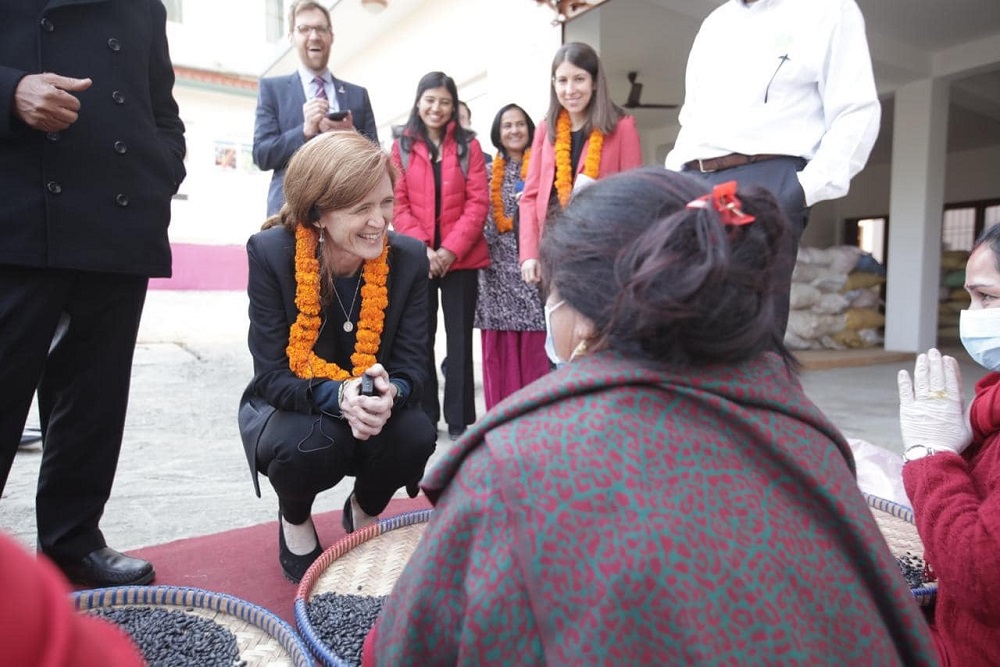 USAID administrator meets farmers