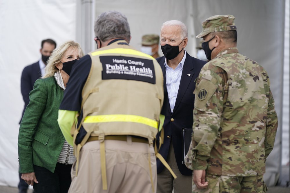 Biden surveys Texas weather damage