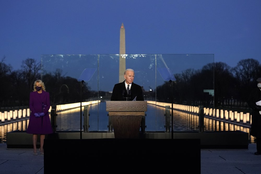 Biden marks nation’s Covid grief before inauguration pomp