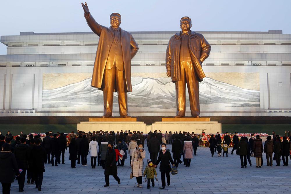 North Korea’s Kim attends parade honoring grandfather