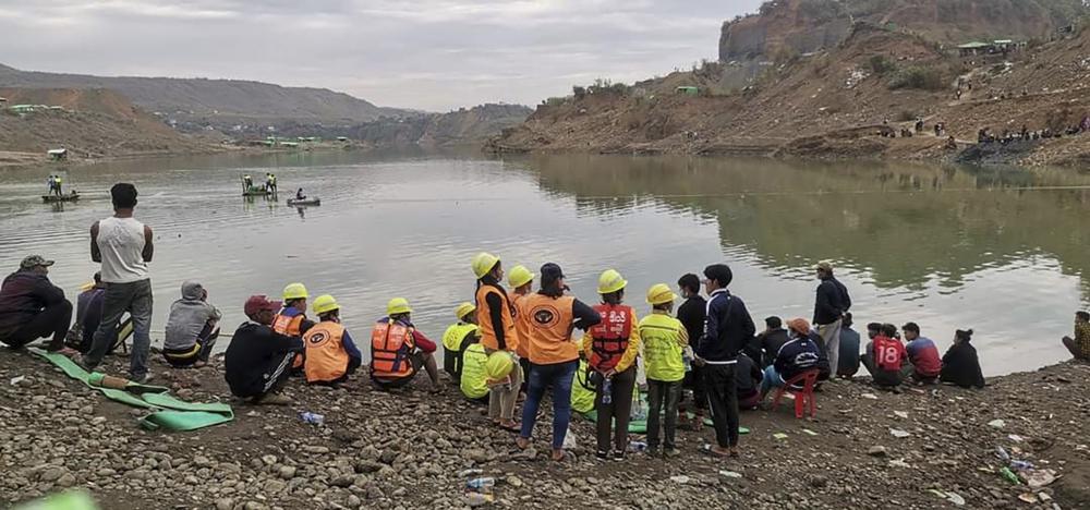 Landslide in Myanmar mining area leaves dozens missing