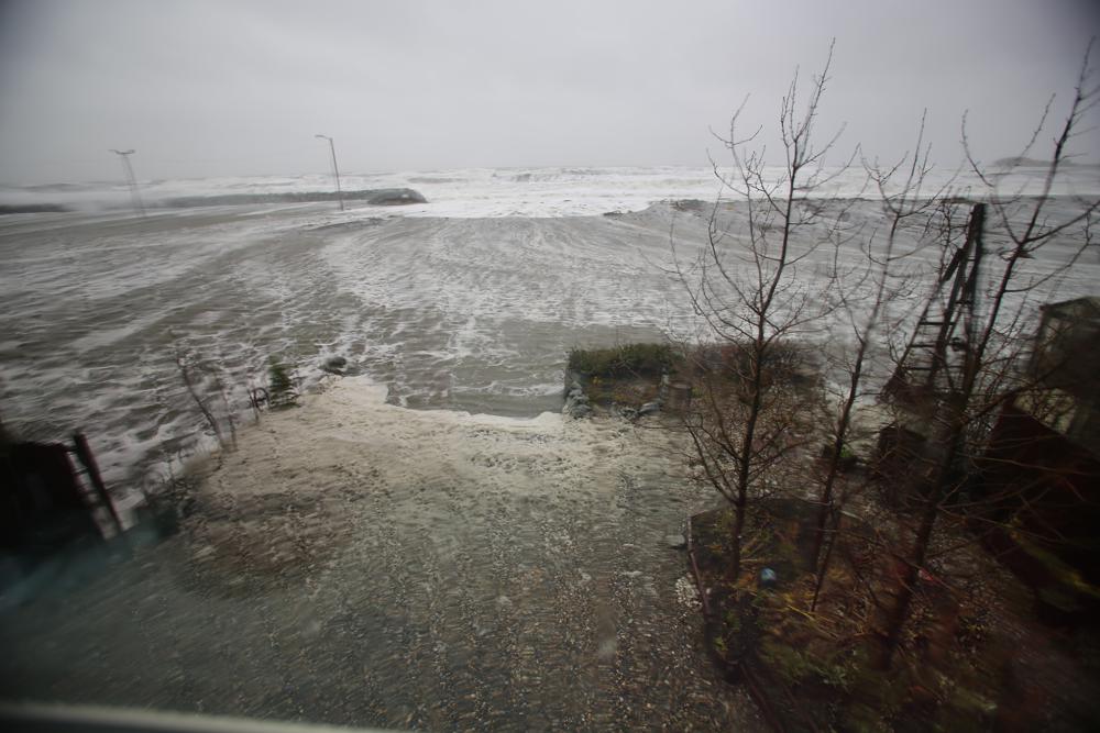 Flood waters receding after storm batters western Alaska