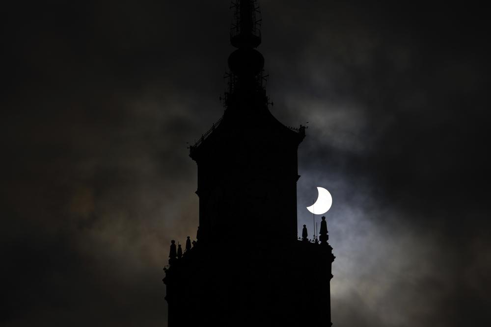 Partial solar eclipse takes a bite out of the sun