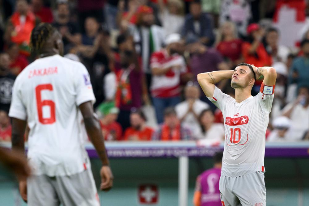 Switzerland falls again to first World Cup knockout punch