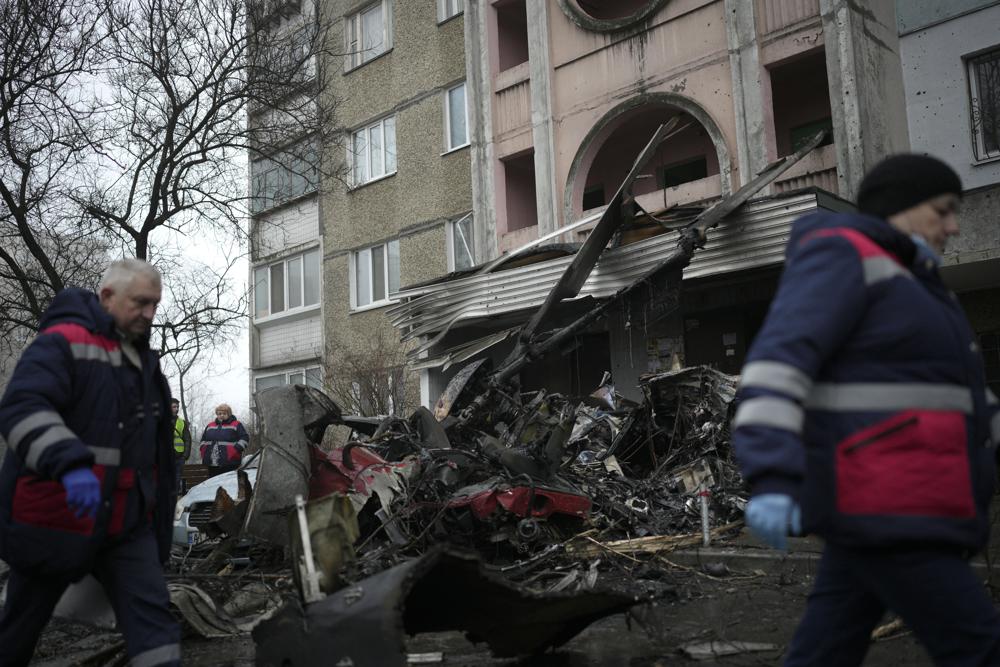 Ukraine helicopter crash kills minister