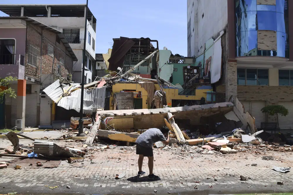 Earthquake kills at least 13 in Ecuador, 1 in Peru