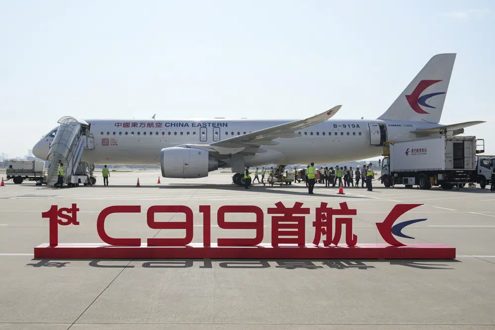 China’s 1st domestically made commercial flight