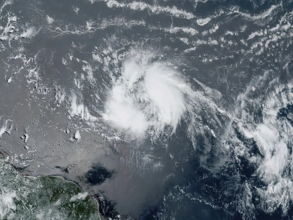 Tropical Storm Bret toward eastern Caribbean