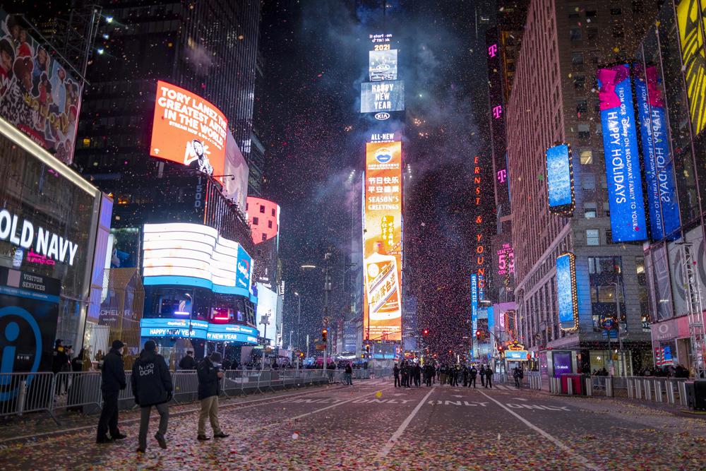 NY’s Times Square to open on New Year’s Eve