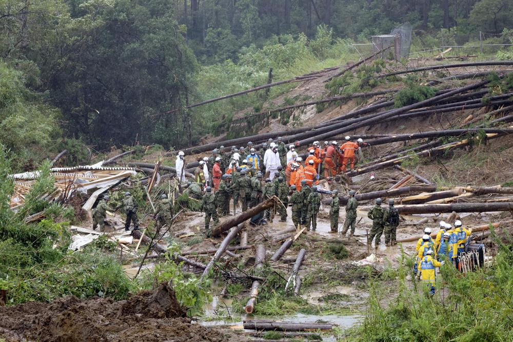 Storm hits southwest Japan, leaves 1 dead