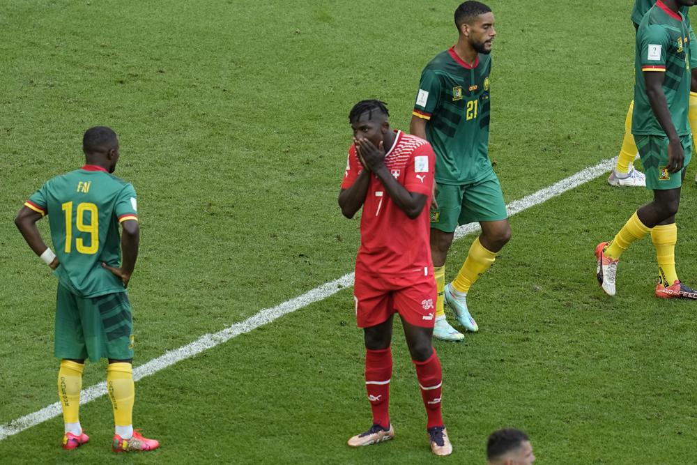 Switzerland beat Cameroon 1-0 at World Cup