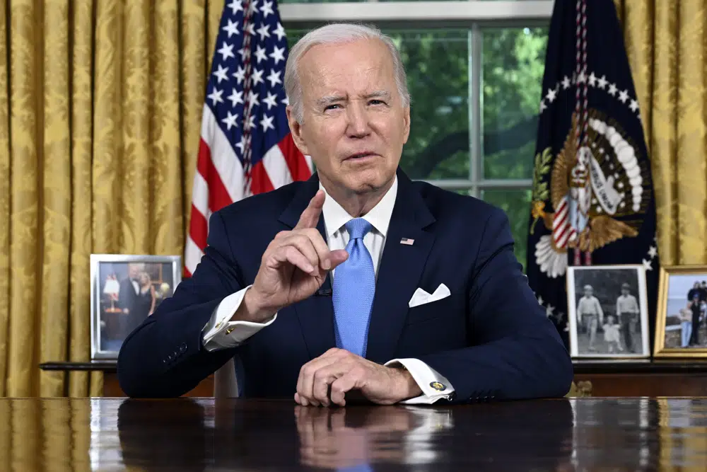 Biden celebrates a ‘crisis averted’ on bipartisan debt ceiling deal