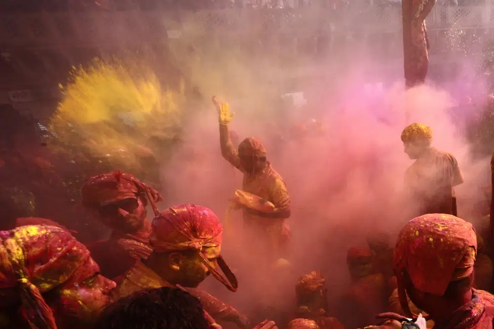 In Pics: Two north Indian towns celebrate Holi