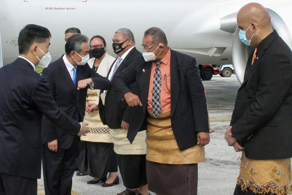 China’s foreign minister arrives in Tonga on Pacific tour