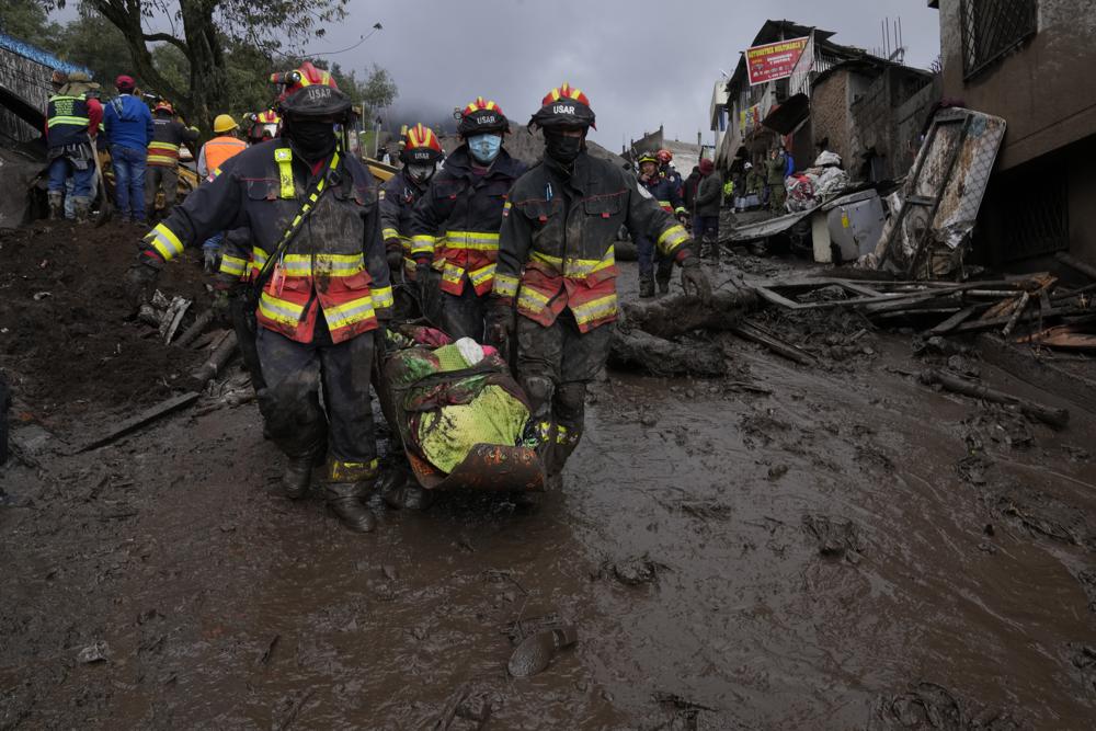 Landslides kill at least 22 in Ecuador capital