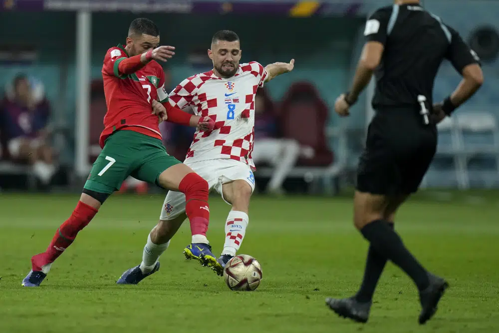 Croatia beats Morocco 2-1 to take 3rd place at World Cup