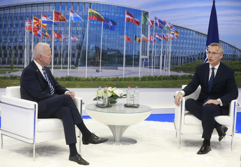 Biden at NATO:  Ready to talk China, Russia and soothe allies