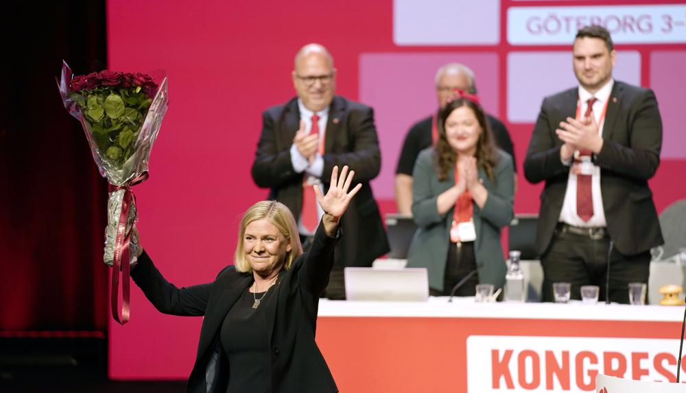 Sweden’s parliament approves first female PM