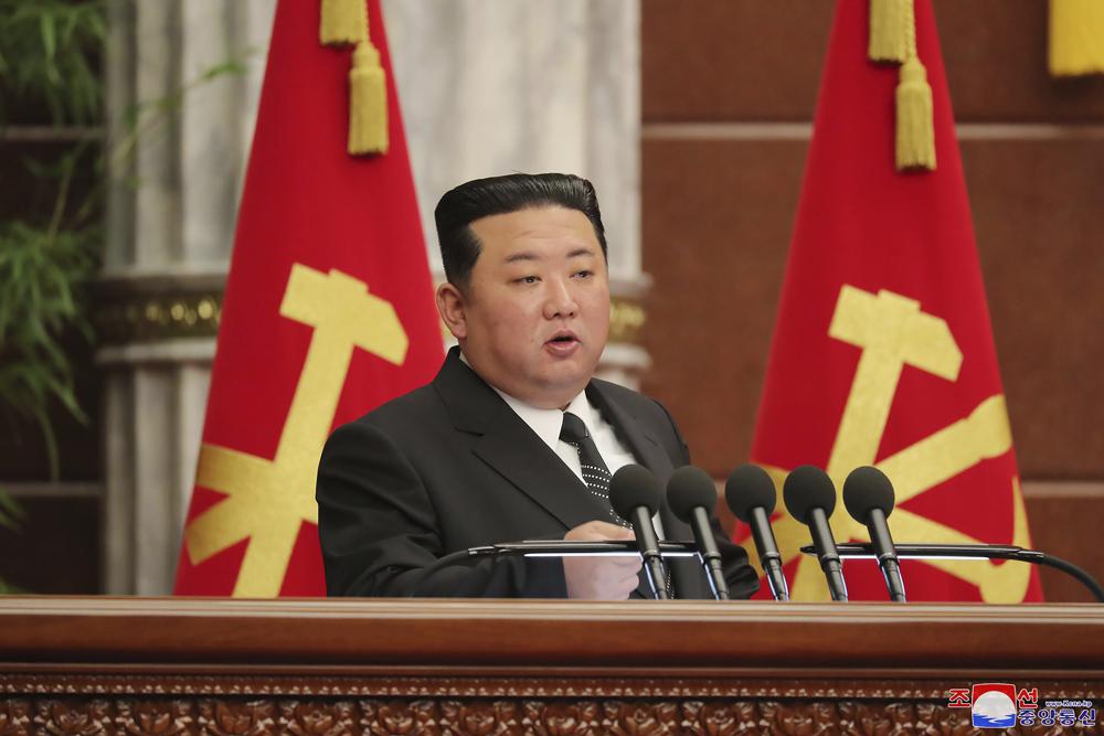 North Korean leader reaffirms arms buildup in party meeting