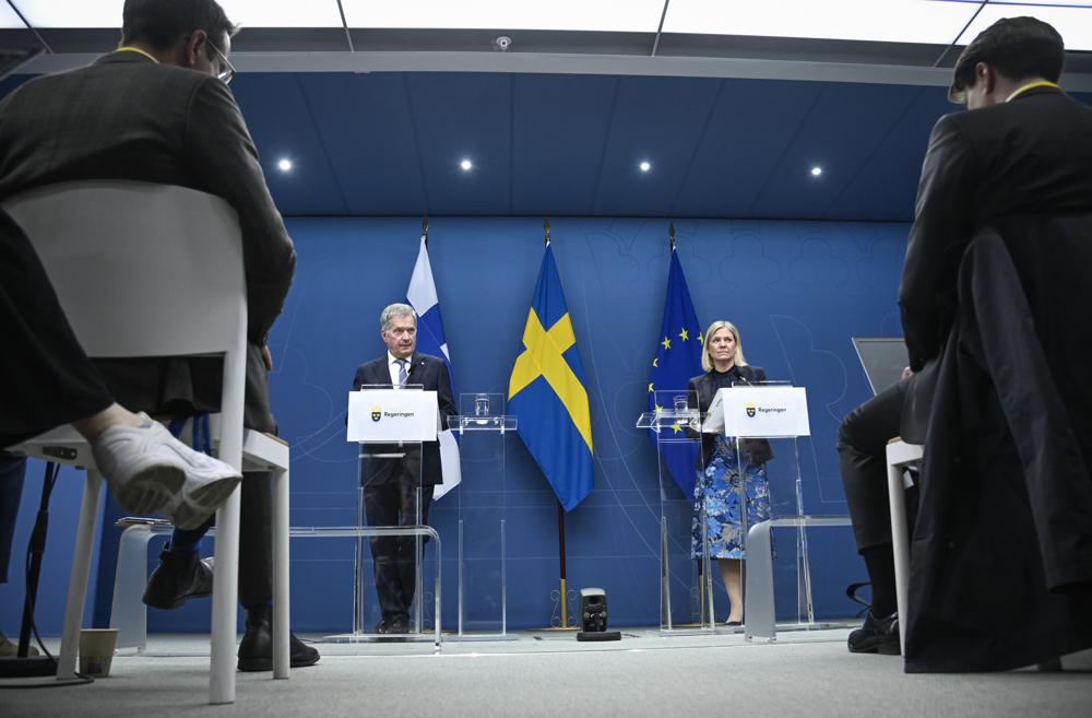 Finland, Sweden submit NATO membership application