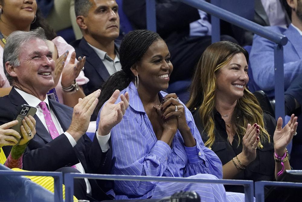 Michelle Obama supports Tiafoe in US Open semifinals