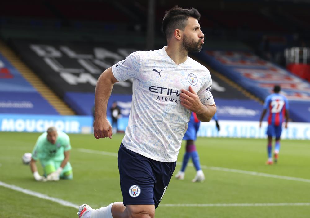 Farewell to Aguero in his last game at Etihad Stadium with the Home fans