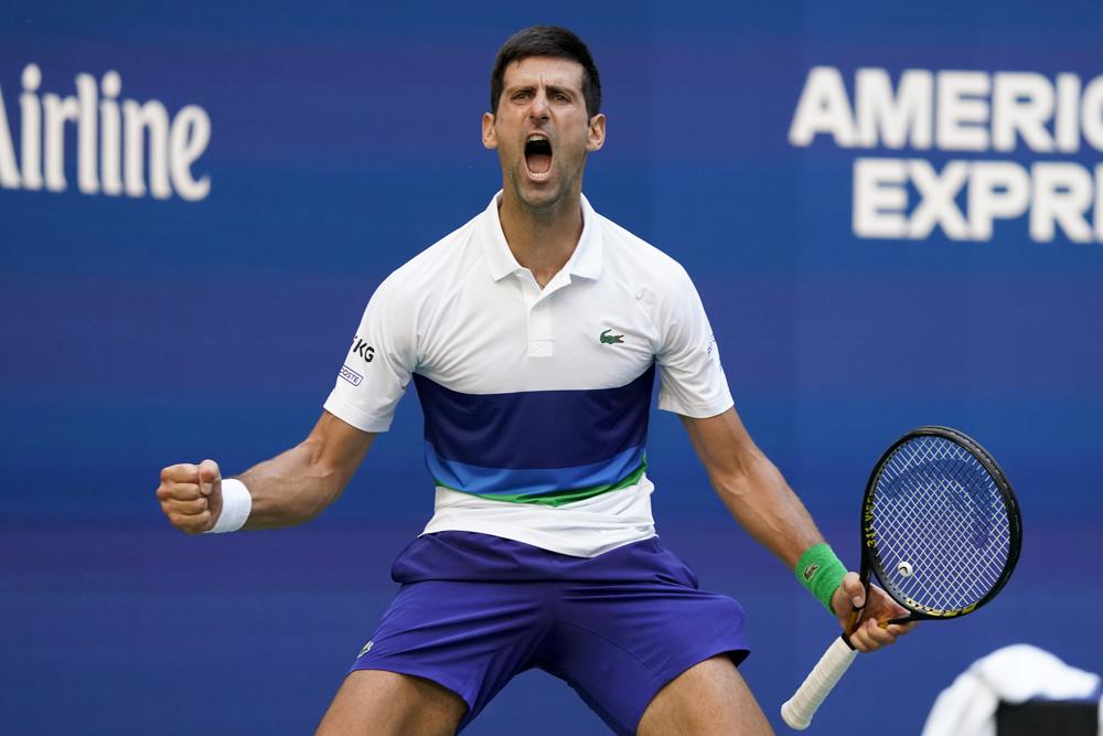 Djokovic lets emotions show at US Open