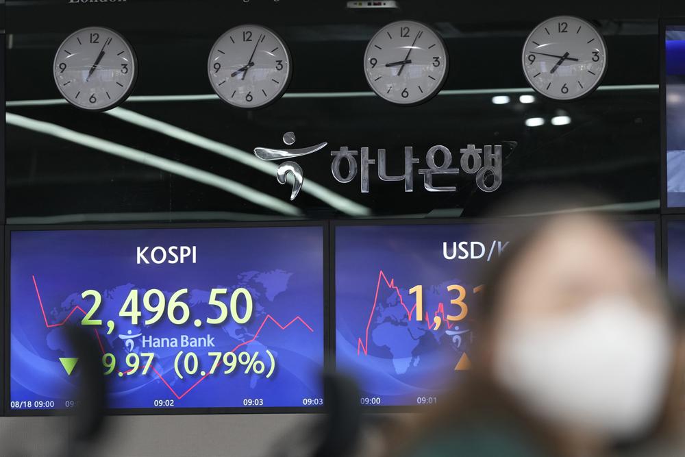 Asian stocks follow Wall St down