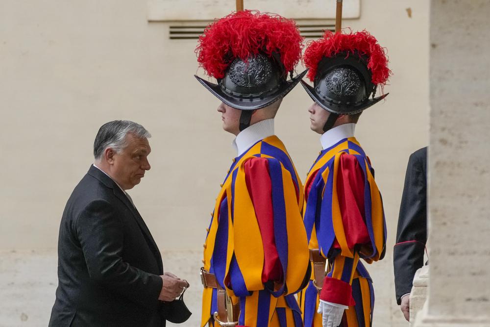 Hungary’s Orban meets pope with Ukraine war as backdrop