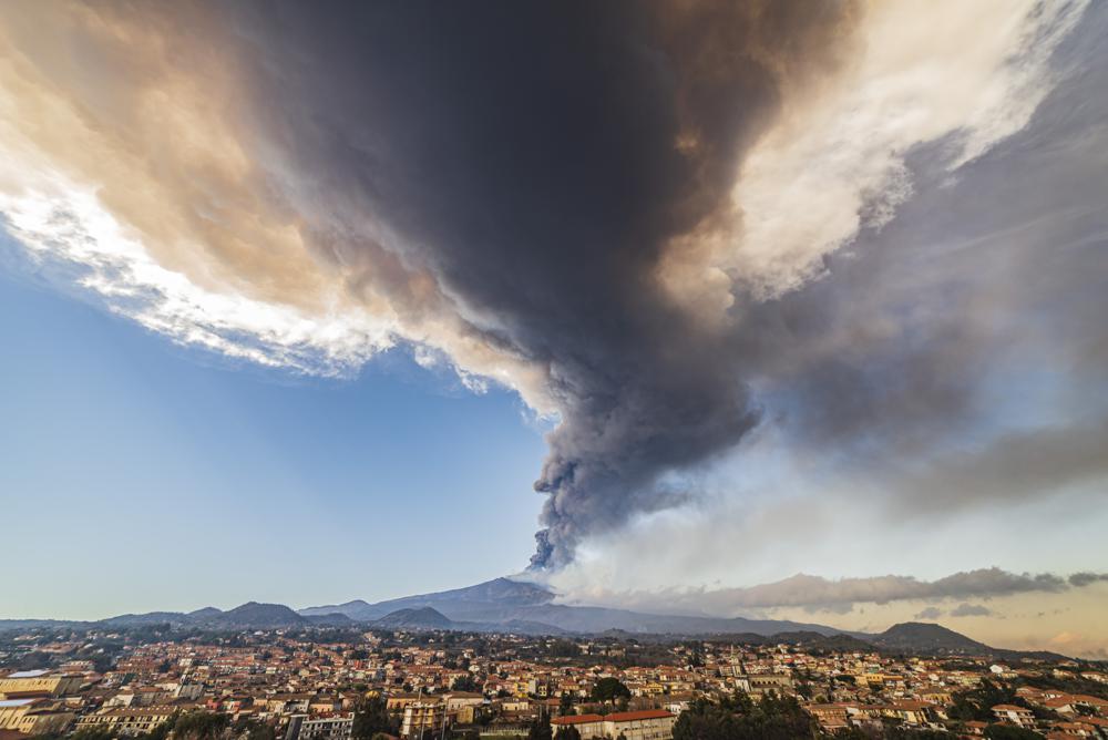 Italy’s Mount Etna volcano erupts