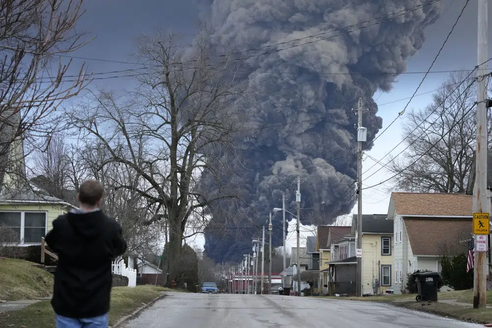 Toxic gases connected to Ohio train derailment cause concern