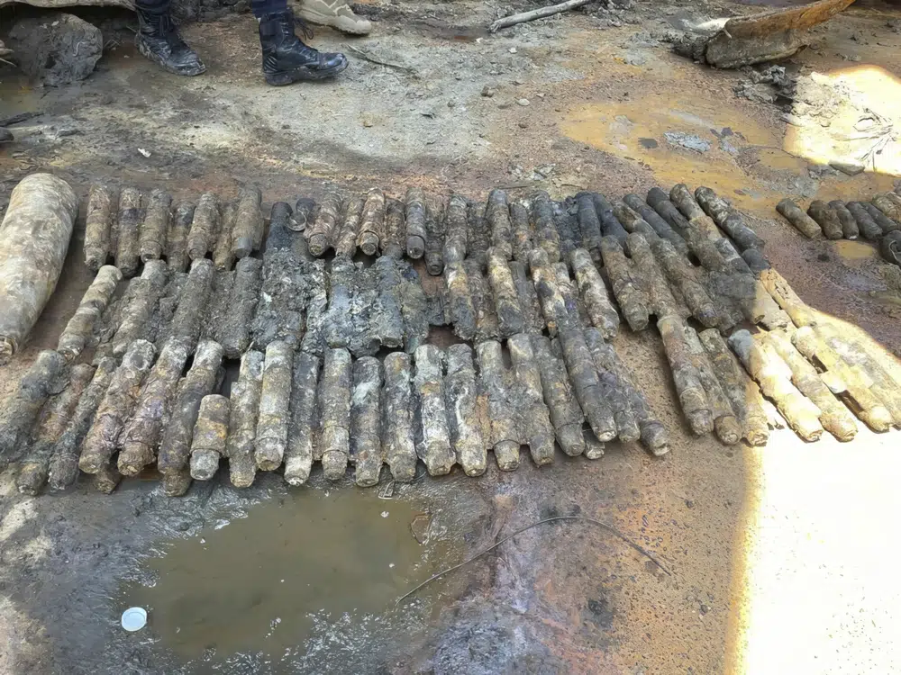 Malaysia finds 100 old artillery shells