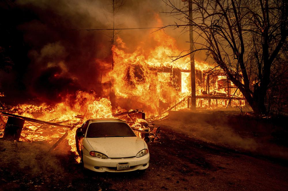 Wildfire decimates California town, lost Greenville