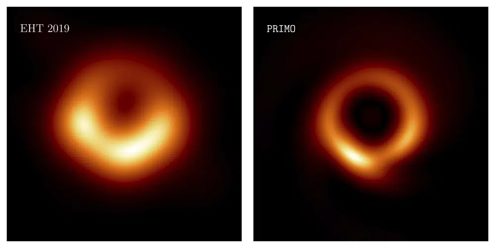 Image of black hole gets a makeover with AI