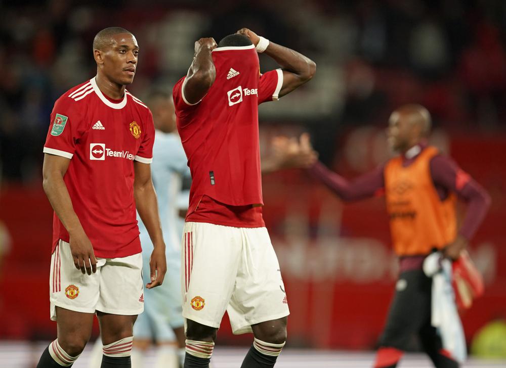 Man U knocked out of League Cup by West Ham