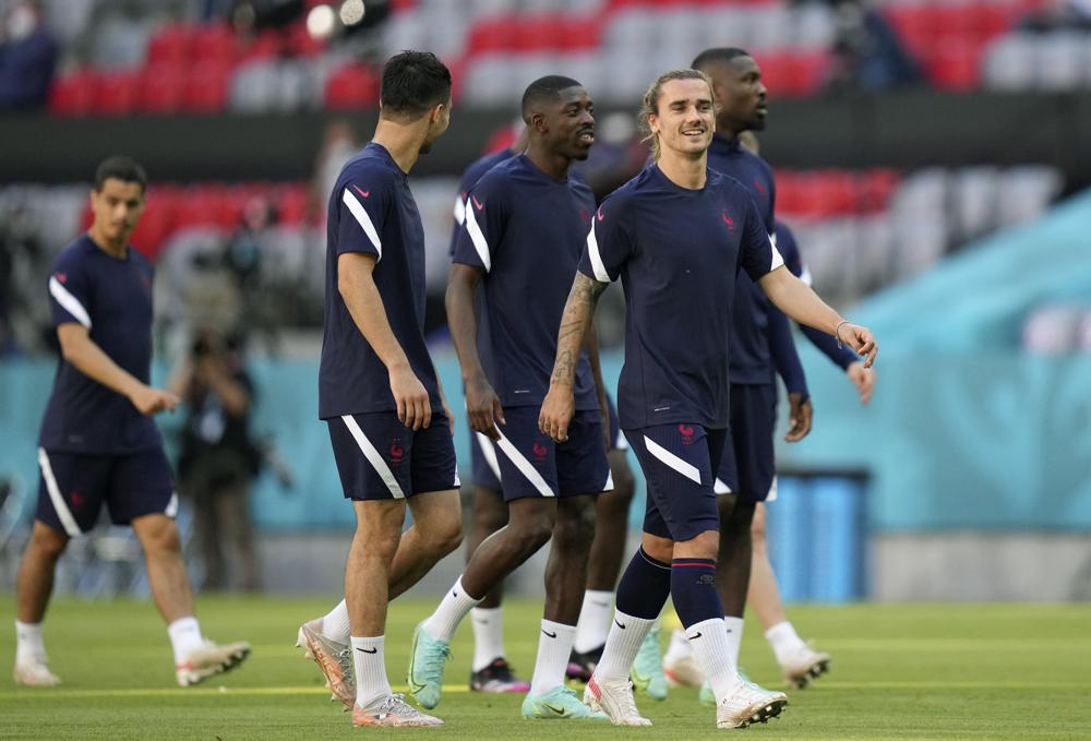 France fans gather in Munich ahead of match