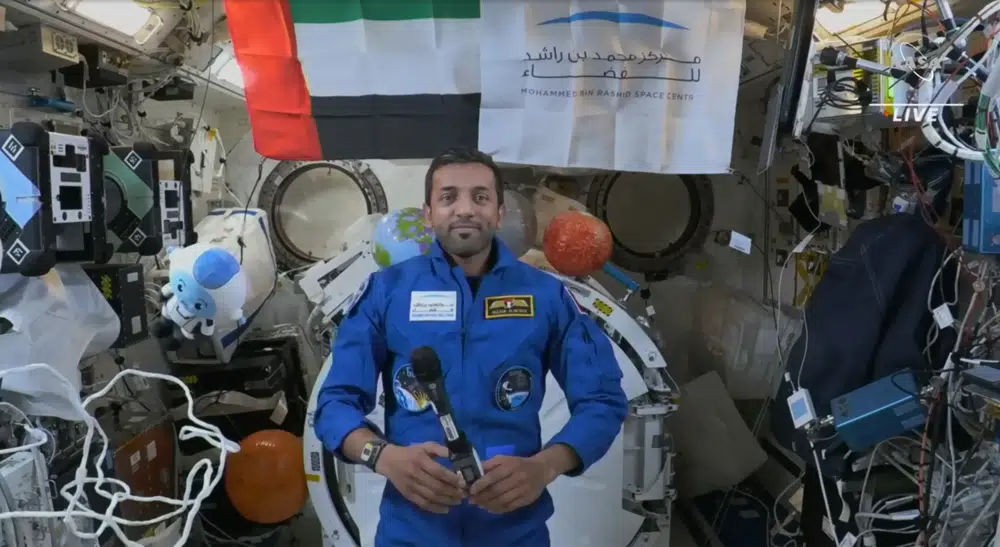 Latest astronaut getting used to space